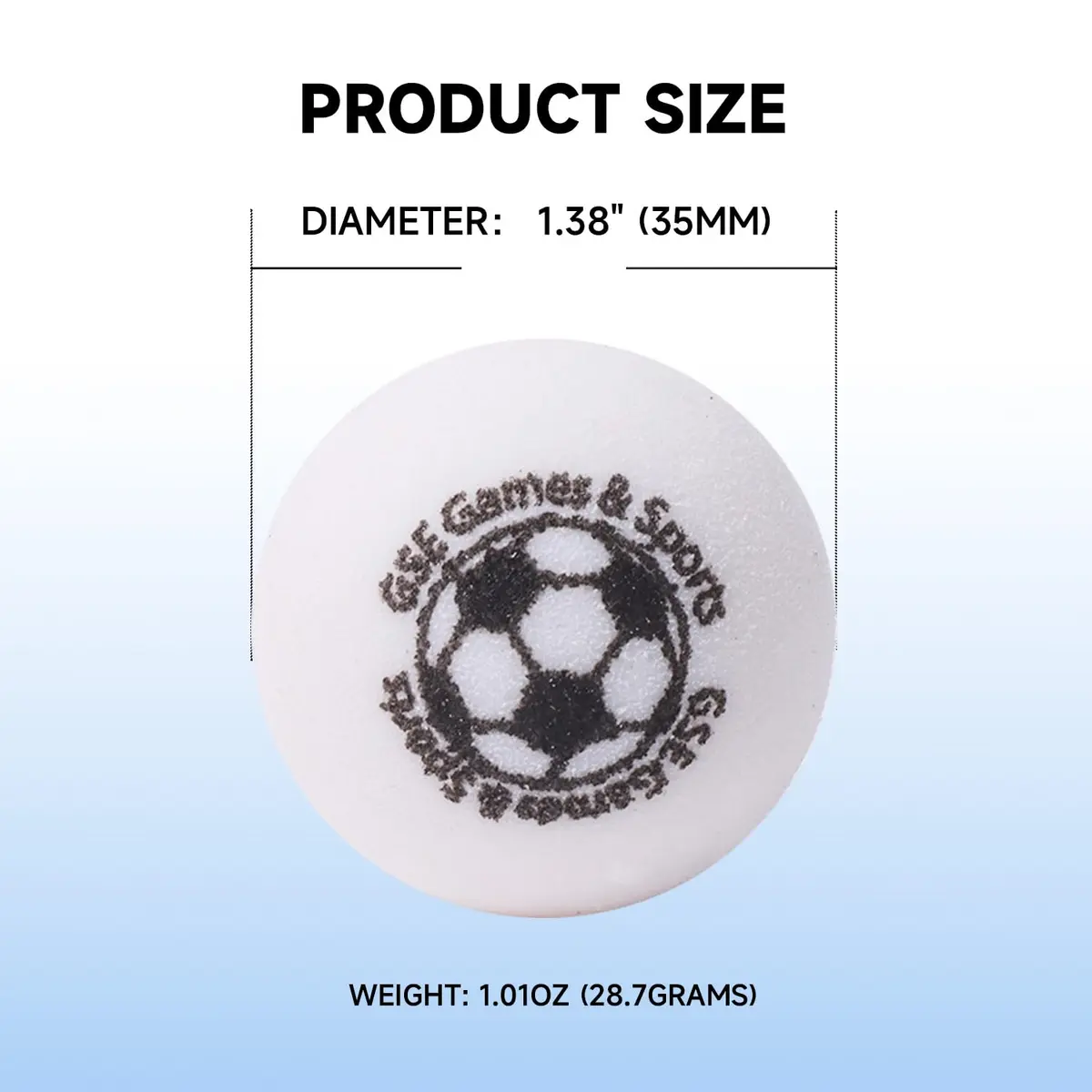 GSE Games & Sports Expert Foosball Replacement Balls, 35mm (1.38"), White, 3-Pack | Premium Urethane for Tournament & Home Use - view 5