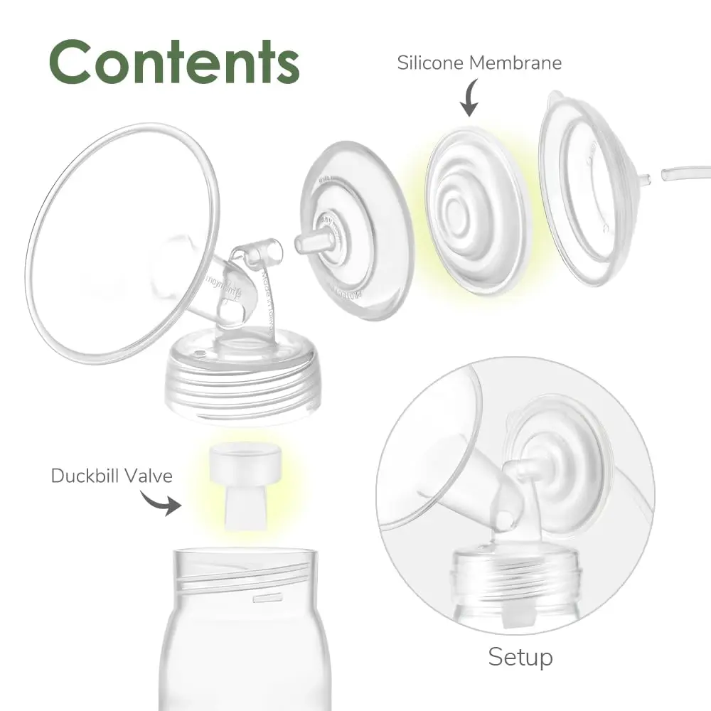 Maymom Duckbill Valves & Silicone Membranes for Spectra Pumps (6ct Valve, 4ct Membrane) | BPA-Free Replacement Parts - view 7