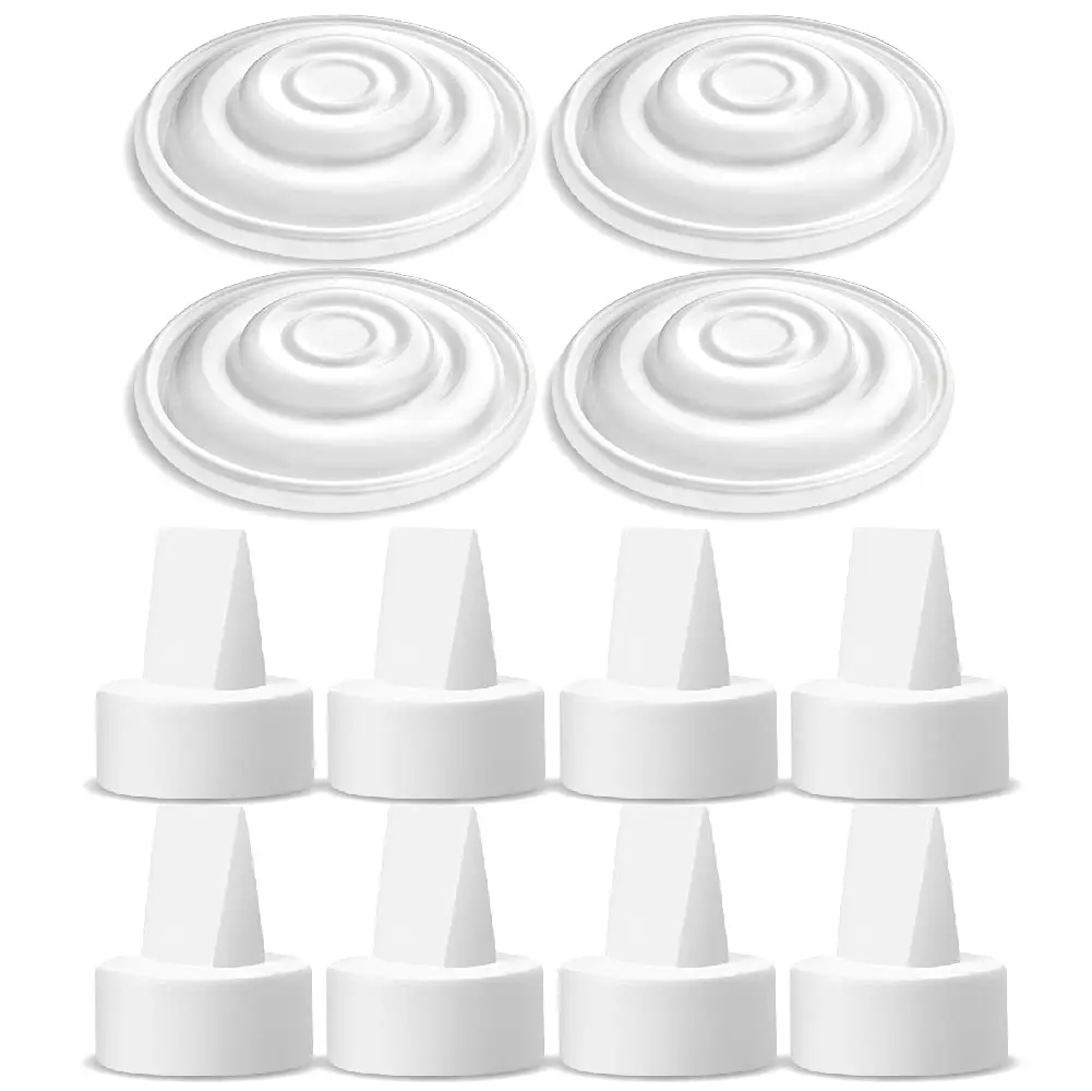 Maymom Replacement Duckbill Valves & Silicone Membranes for Spectra Pumps (8 Valves, 4 Membranes) | BPA-Free, FDA Registered - main product image