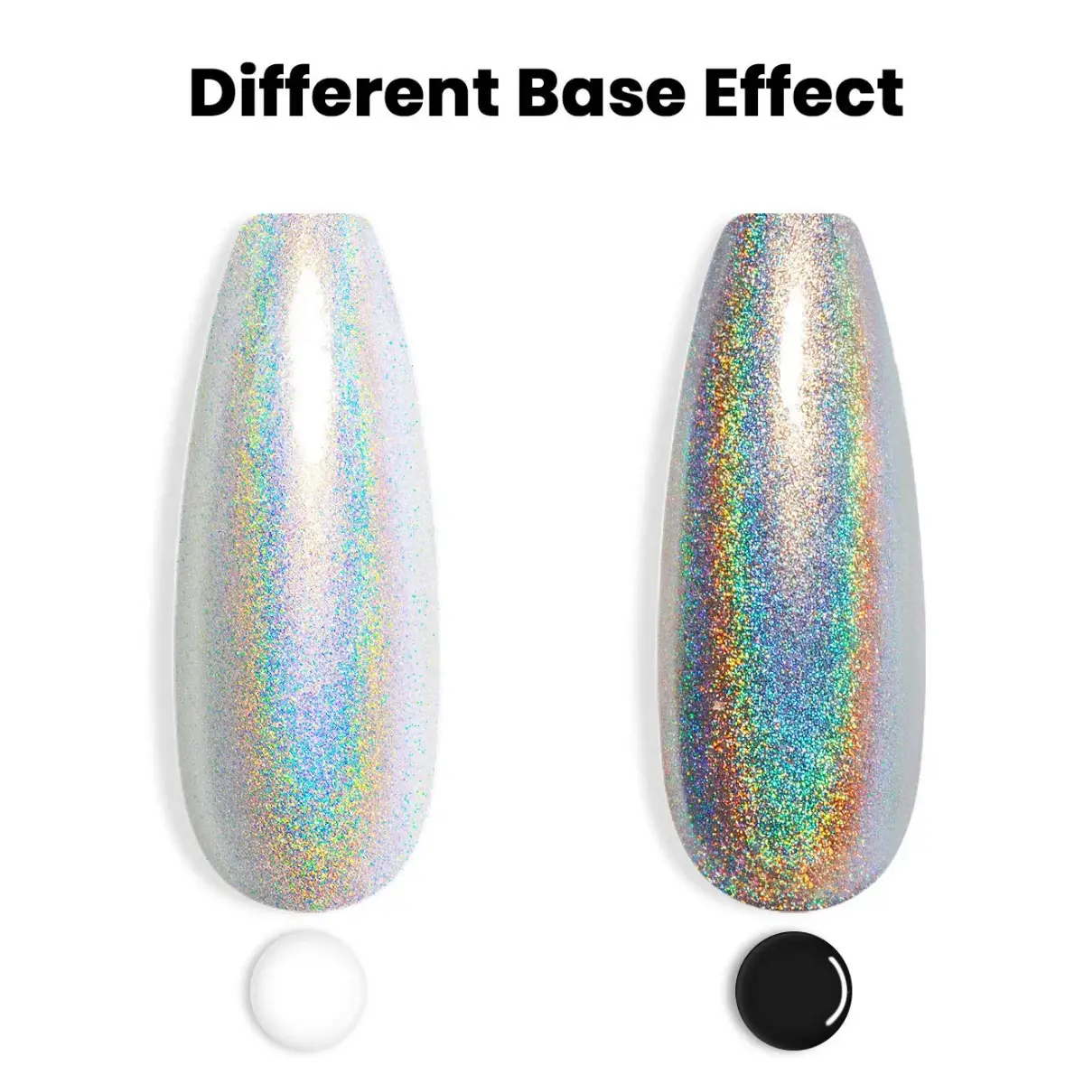 RARJSM Silver Holographic Gel Nail Polish 7.5ml (0.25 Fl Oz) | Salon Quality Sparkle - view 3