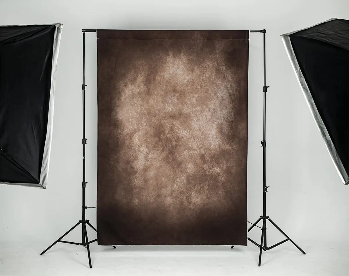 Kate 5x7ft Brown Portrait Backdrop Vintage Brown for Photography Studio | Seamless Microfiber - view 3