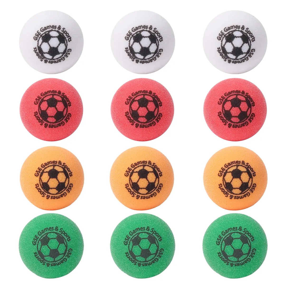 GSE Games & Sports Expert Foosball Balls 35mm (1.38") 12-Pack | Pure Urethane Tournament Balls - main product image
