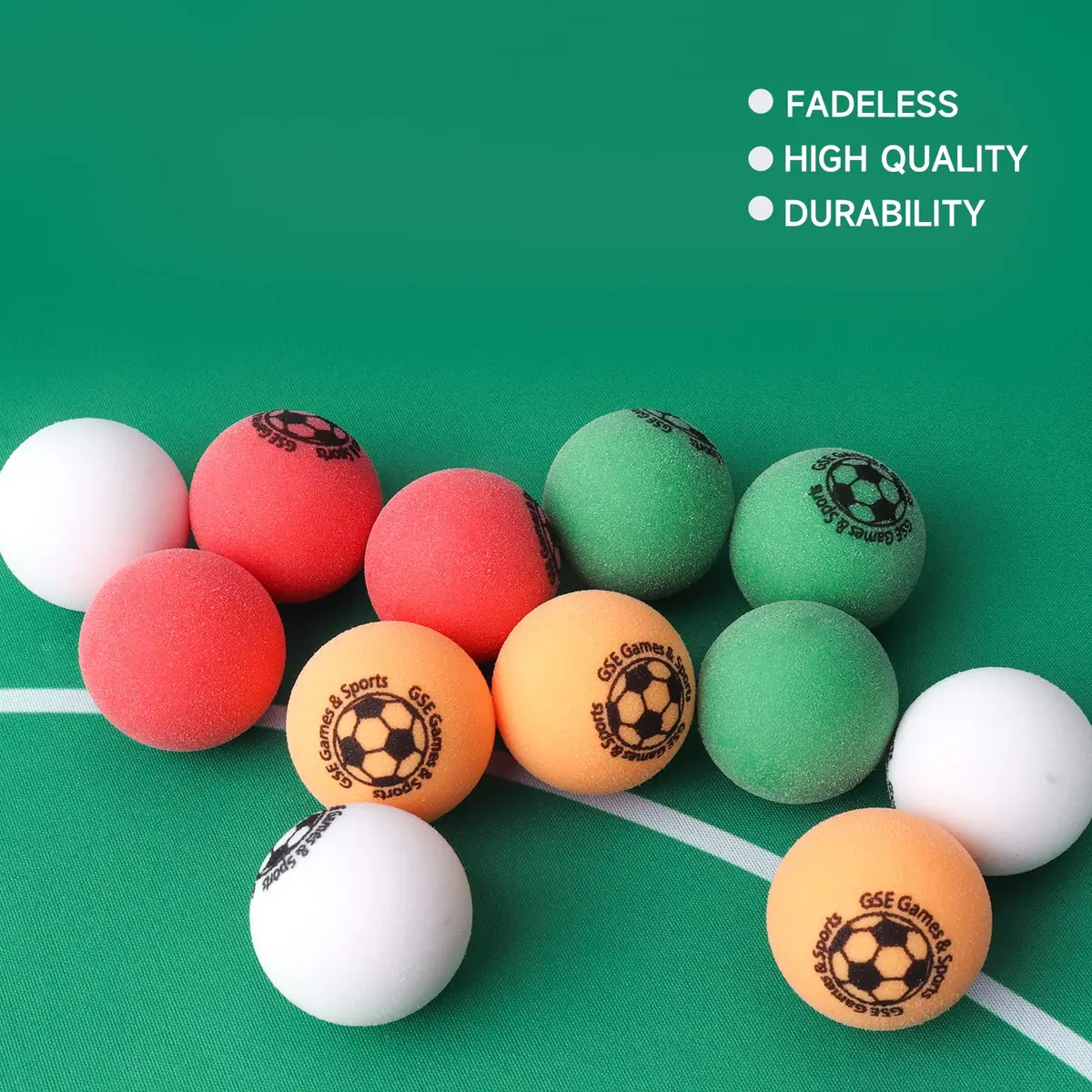 GSE Games & Sports Expert Foosball Balls 35mm (1.38") 12-Pack | Pure Urethane Tournament Balls - view 2