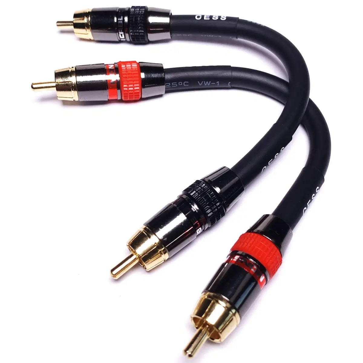CNCESS Low Noise 12 Gauge RCA Audio Cable 10cm (4 Inches) | Premium Shielded for Audio Systems - main product image