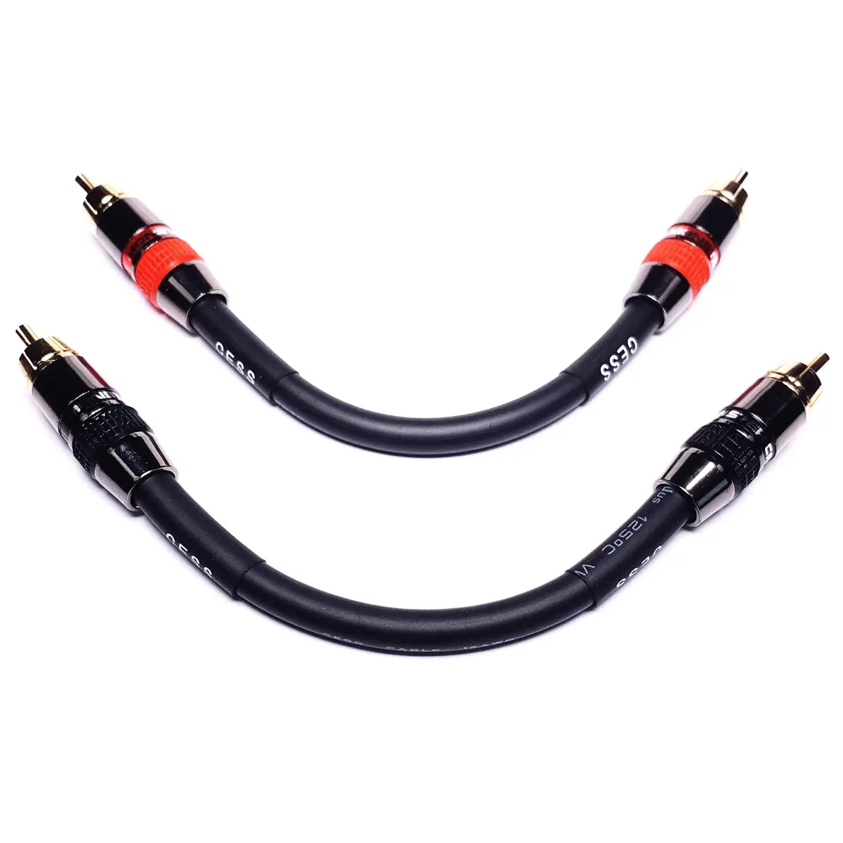 CNCESS Low Noise 12 Gauge RCA Audio Cable 10cm (4 Inches) | Premium Shielded for Audio Systems - view 3