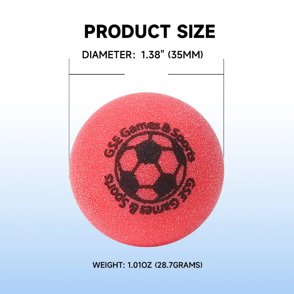 GSE Games & Sports Expert Replacement Foosball Balls, 35mm (1.38"), Red, 3-Pack | Durable, Control-Enhancing Mini Soccer Balls - view 5