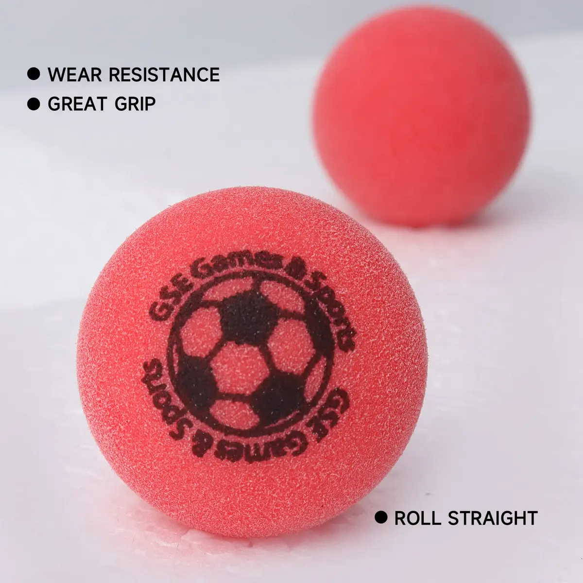 GSE Games & Sports Expert Replacement Foosball Balls, 35mm (1.38"), Red, 3-Pack | Durable, Control-Enhancing Mini Soccer Balls - view 4