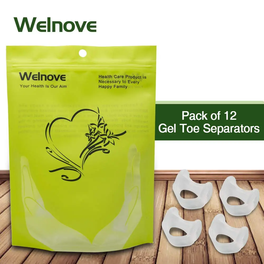 Welnove Gel Toe Separator Small Toe Cushions Pack of 12 | Prevents Rubbing & Reduces Pressure - view 7