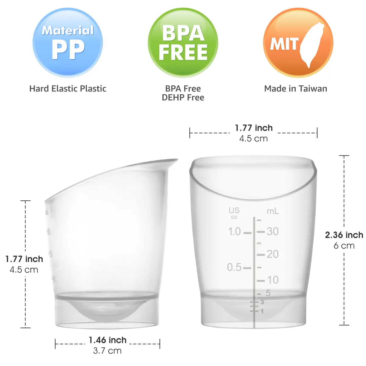 Maymom Baby Feeding Cup 1 oz | Reusable & Disposable Infant Milk Collection Cup - view 2
