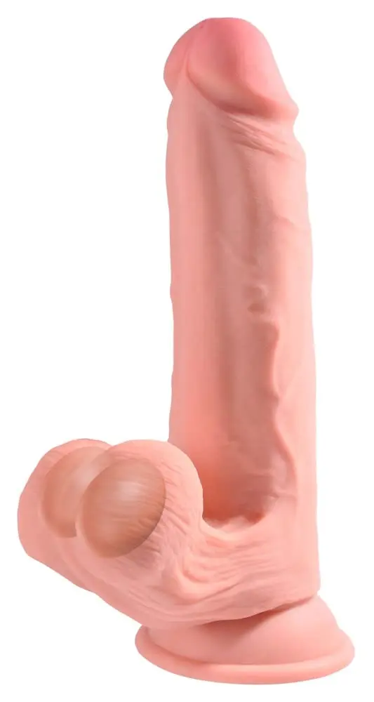 KING COCK Triple Density Realistic Strap-On Harness Compatible Cock 23cm (9in) | Vanilla - view 2