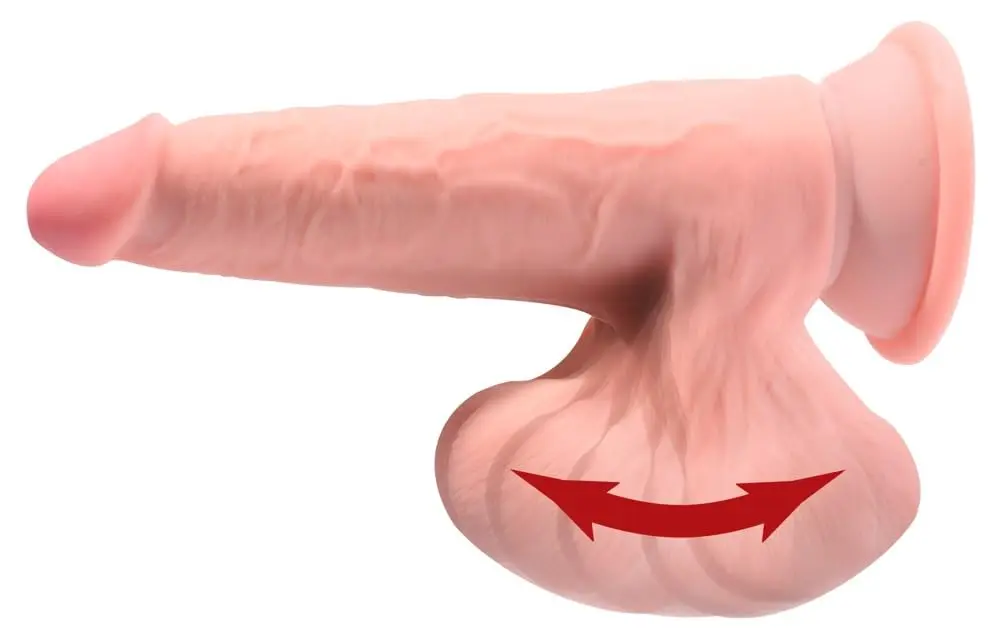 KING COCK 6" Triple Density Realistic Dildo with Swinging Balls | Water-Resistant, Hand Wash - view 3