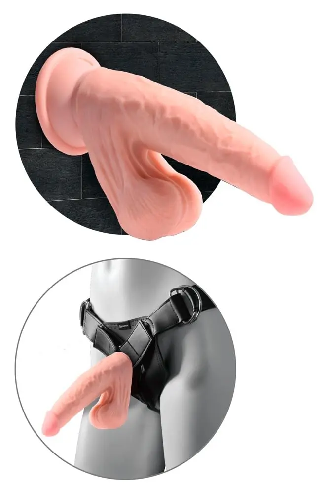 KING COCK 6" Triple Density Realistic Dildo with Swinging Balls | Water-Resistant, Hand Wash - view 4