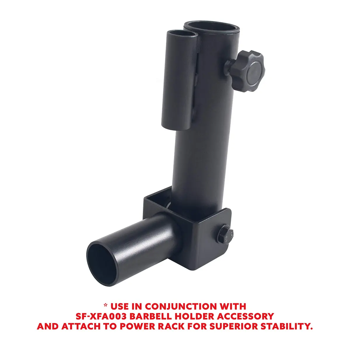 Sunny Health & Fitness Landmine Attachment for Power Racks SF-XFA004 | 360° Swivel, Full-Body Training, Fits 1" & 2" Bars - view 7