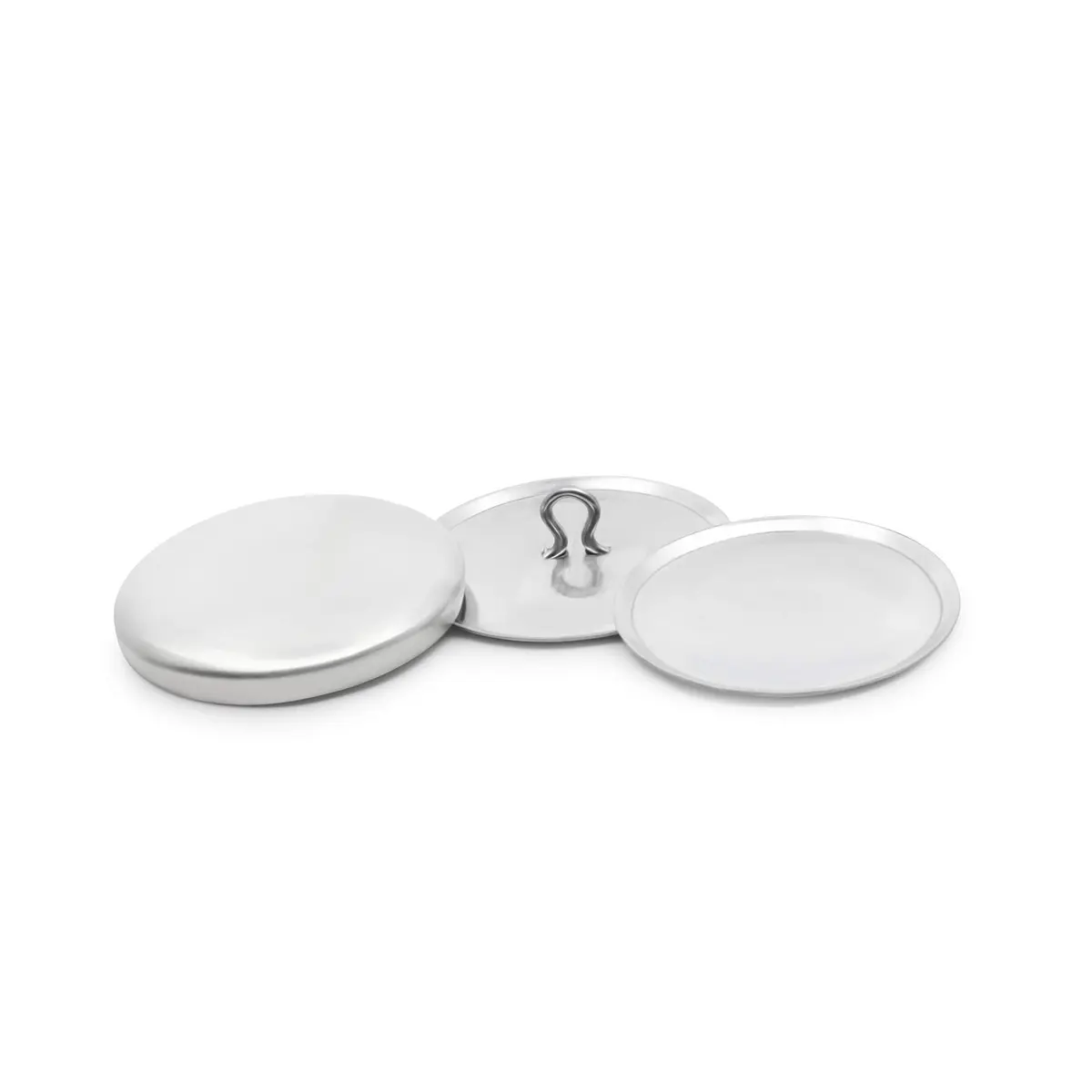 Dritz 1-1/8" Craft Cover Buttons & Tools, 48 Sets, Nickel | Bulk Pack Sewing Buttons - view 2