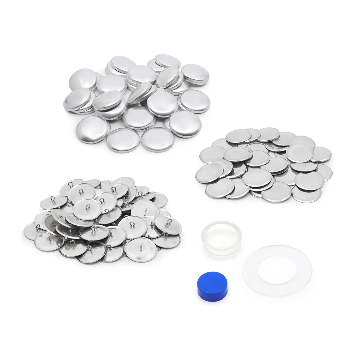 Dritz 1-1/8" Craft Cover Buttons & Tools, 48 Sets, Nickel | Bulk Pack Sewing Buttons - view 4