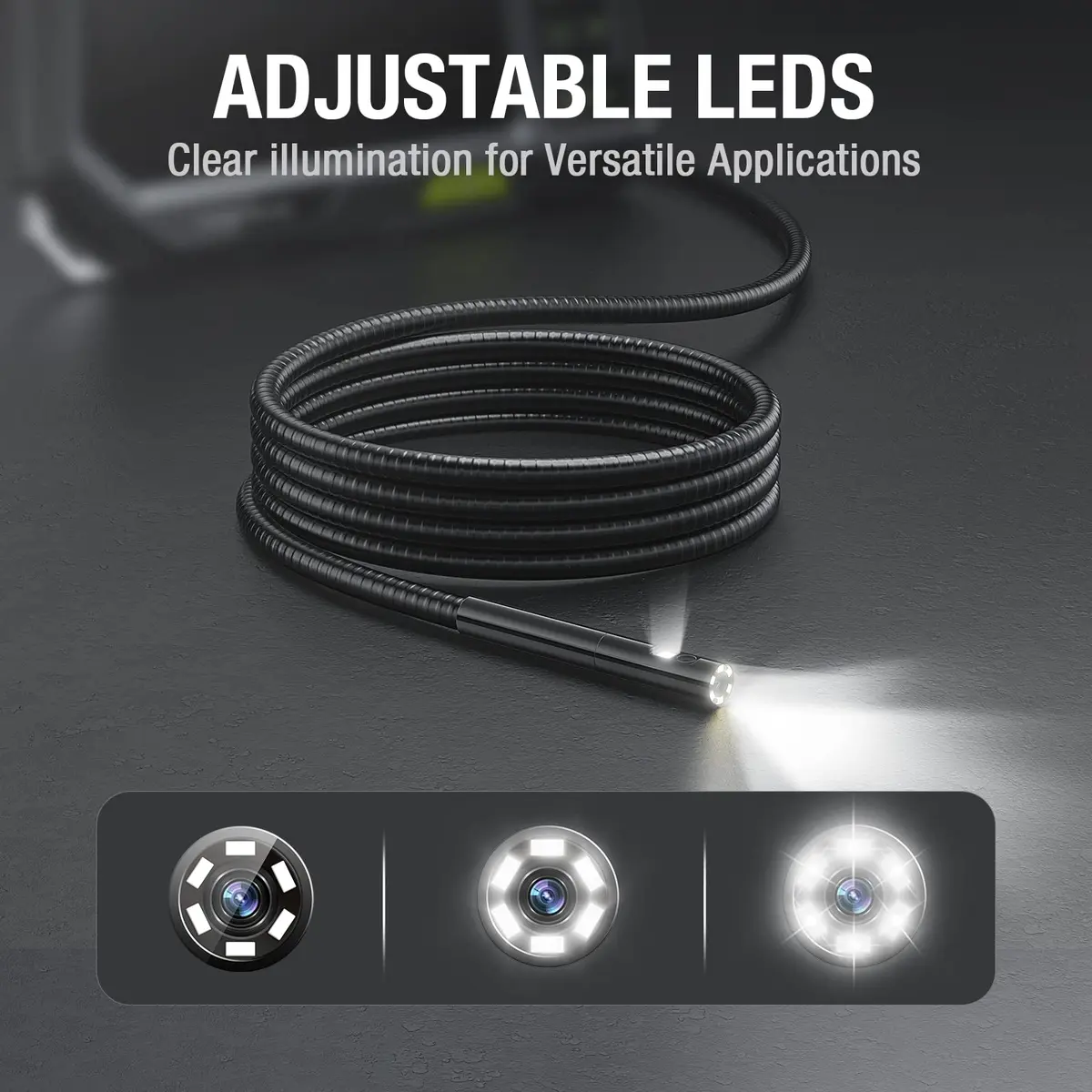 Teslong Endoscope Replacement Cable with Light, Dual Lens Waterproof Probe 5.5mm/0.21inch | Compatible with NTS500, NTS300 - view 4