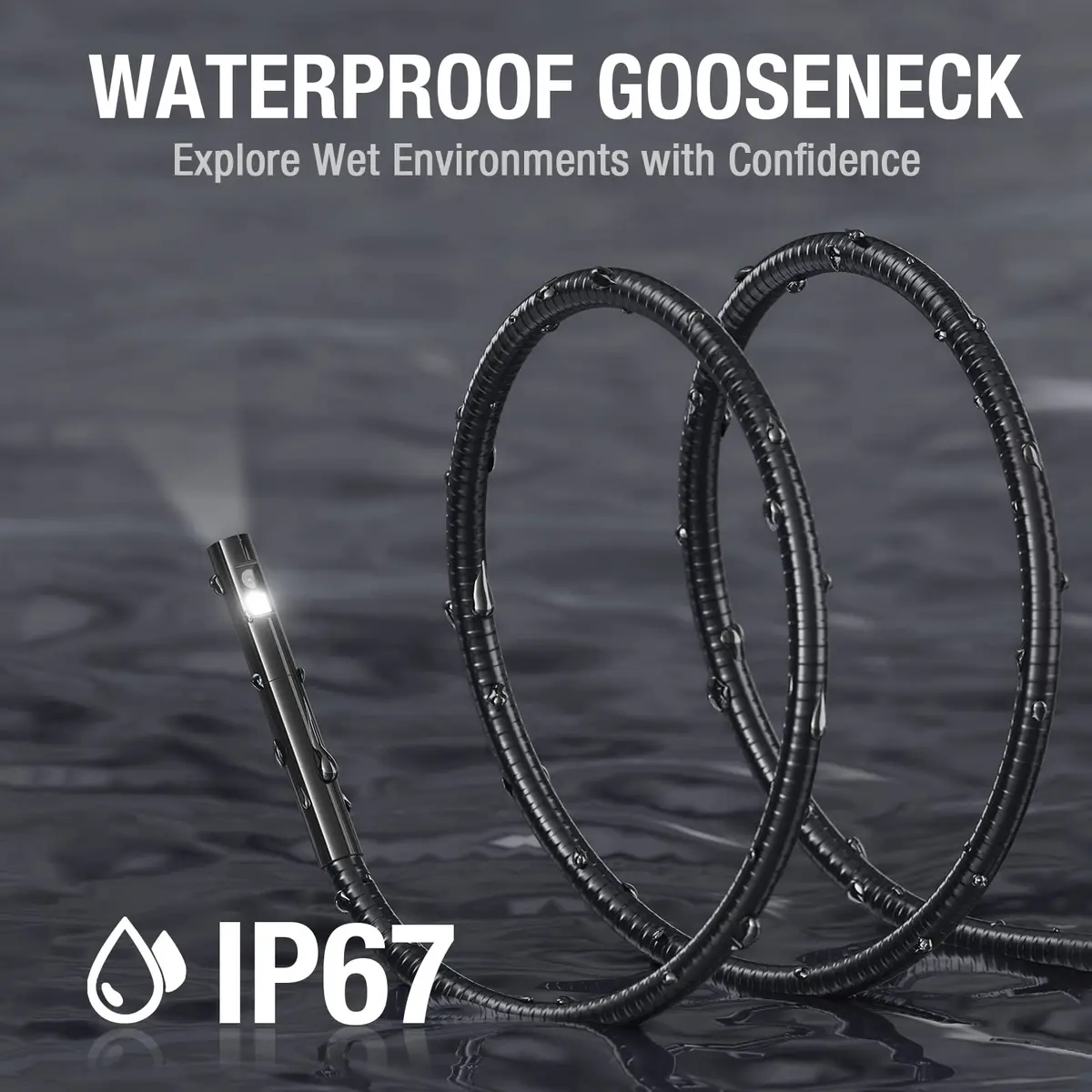 Teslong Endoscope Replacement Cable with Light, Dual Lens Waterproof Probe 5.5mm/0.21inch | Compatible with NTS500, NTS300 - view 5