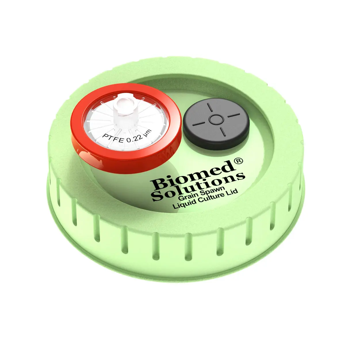 Biomed Solutions 6Pcs Regular Mouth Mushroom Liquid Culture Lids 70mm | Autoclavable & Reusable for Mycology - main product image