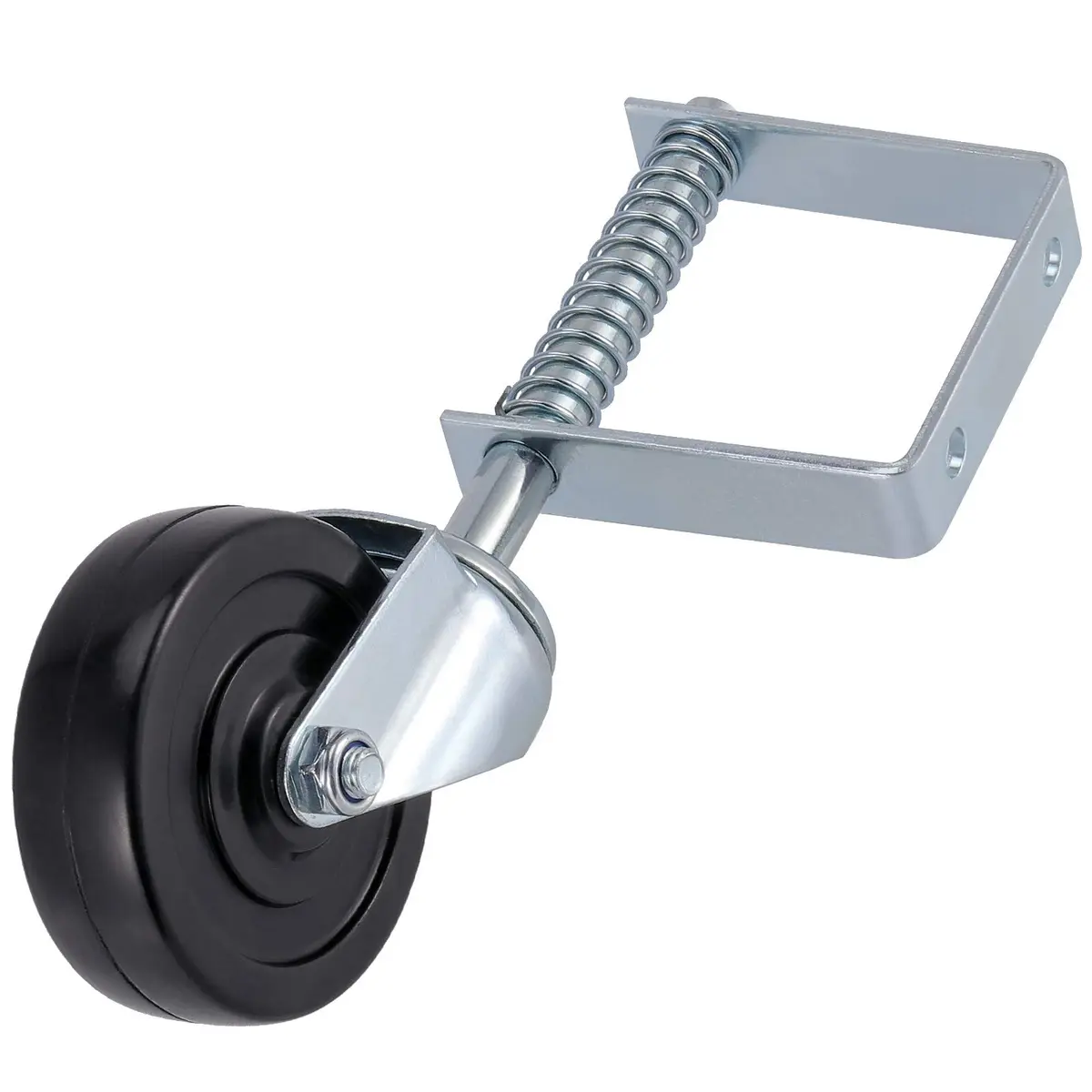 ZEONHAK Heavy Duty Spring Loaded Gate Caster Wheel 4 Inch (10.16 cm) | Supports 250-500 lbs (113-227 kg) Per Wheel - view 7
