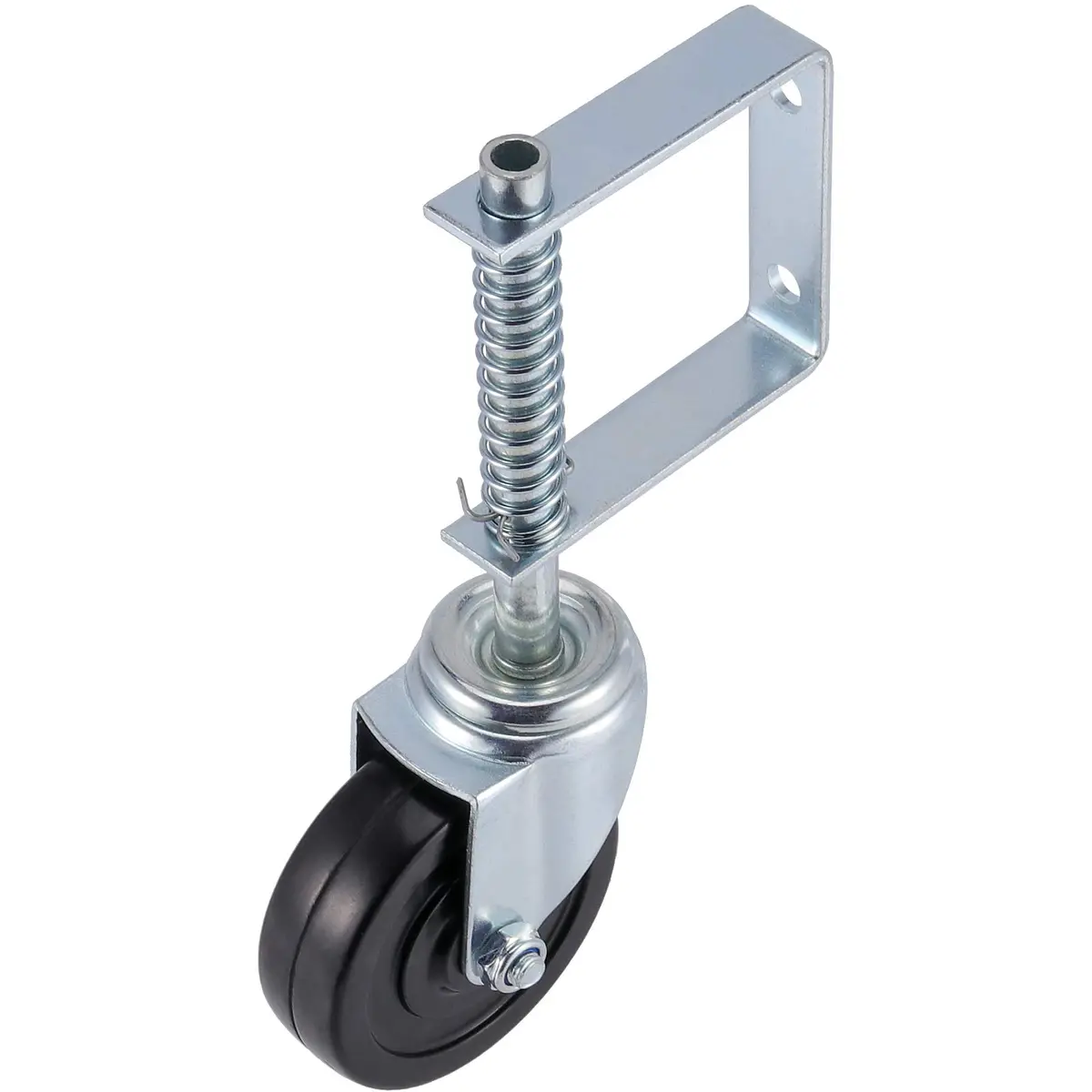 ZEONHAK Heavy Duty Spring Loaded Gate Caster Wheel 4 Inch (10.16 cm) | Supports 250-500 lbs (113-227 kg) Per Wheel - view 8