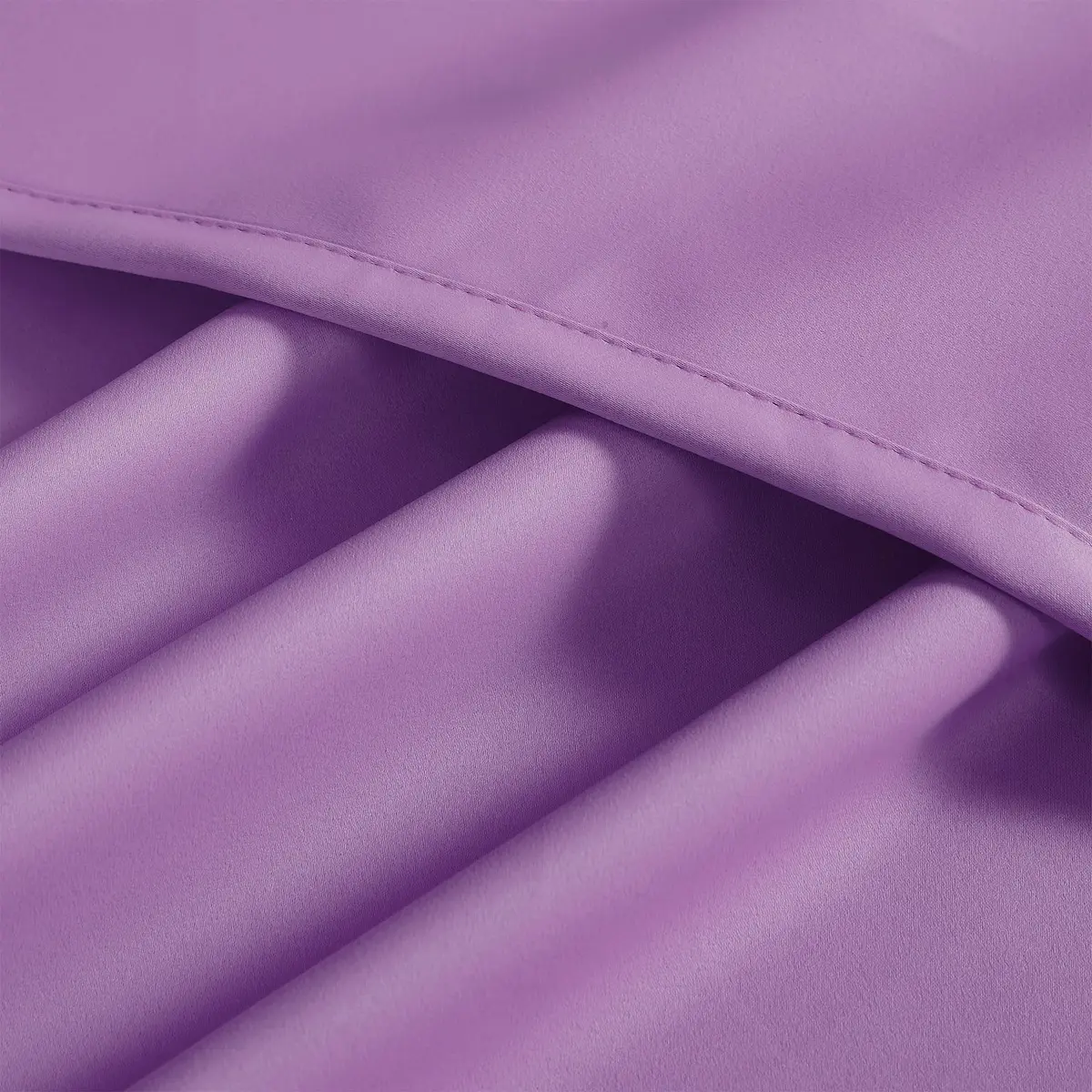 DUALIFE Bright Purple Curtains for Girls Bedroom | Light Blocking Room Darkening Blackout Drapes (52 x 63 Inch, 2 Panels) - view 8