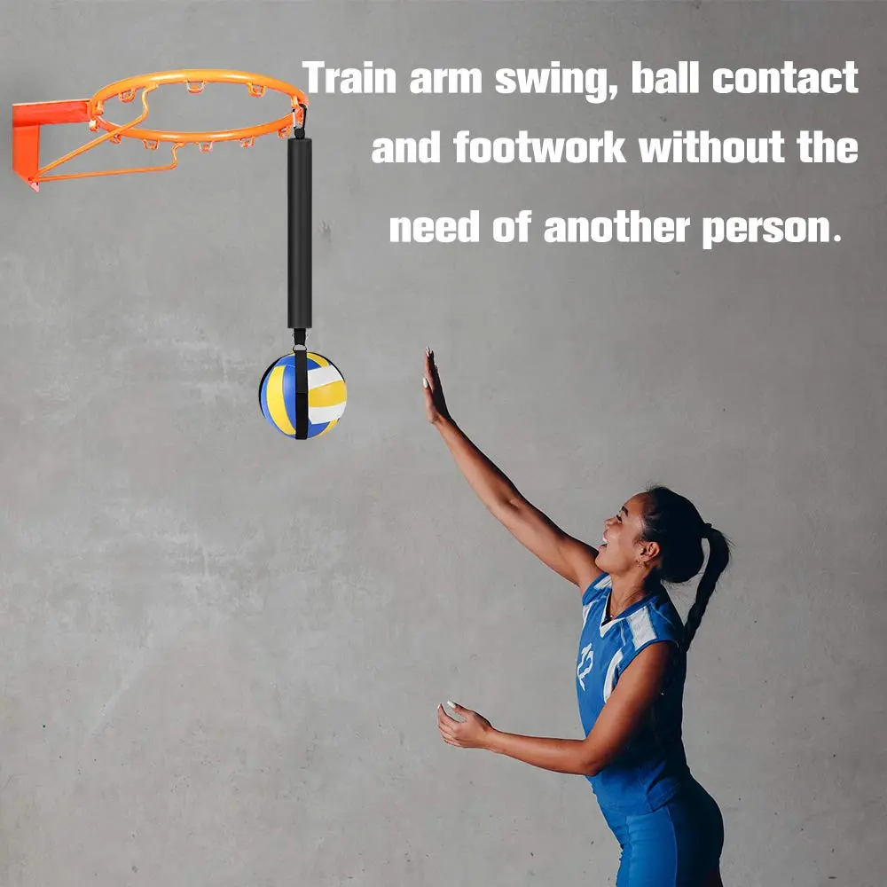 TOBWOLF Volleyball Spike Trainer, Training Aid for Basketball Hoop | Improve Spiking Technique & Jumping - view 9