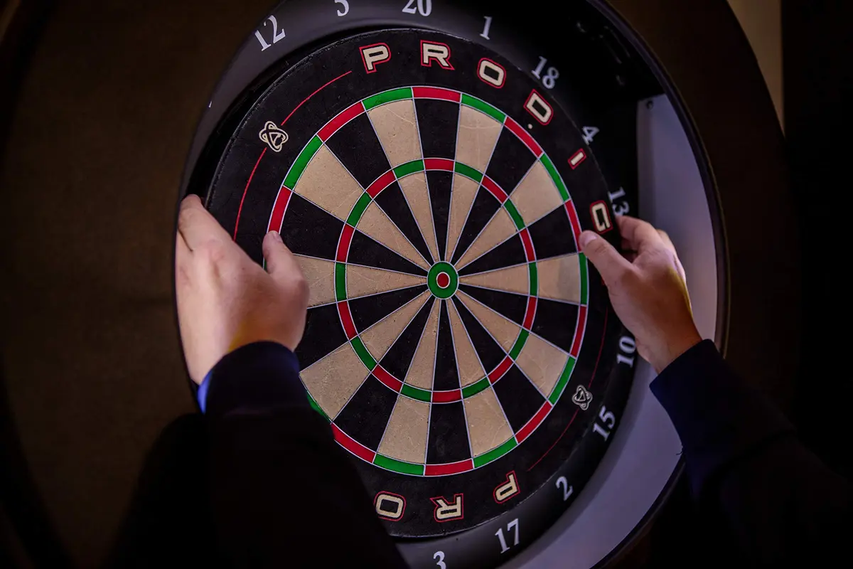 American Legend Prodigy Dartboard System 18" | Automatic Scoring, Steel Tip Play, App & LED Lighting - view 5