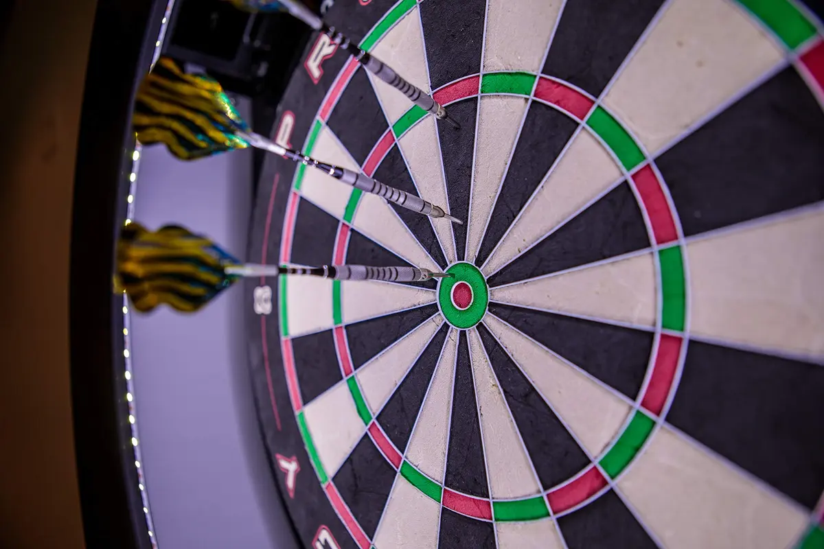 American Legend Prodigy Dartboard System 18" | Automatic Scoring, Steel Tip Play, App & LED Lighting - view 4