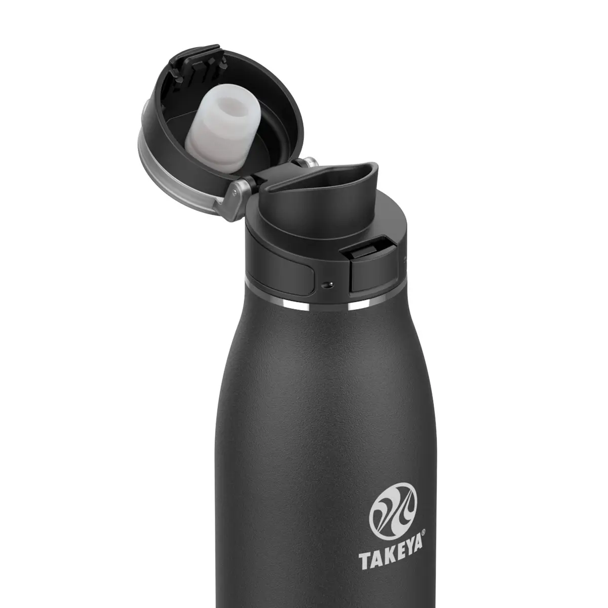 Takeya Traveler Stainless Steel Travel Coffee Mug with Flip-Lock Lid (25 oz, Onyx) | Leakproof Insulated Mug for Coffee & Tea - view 2