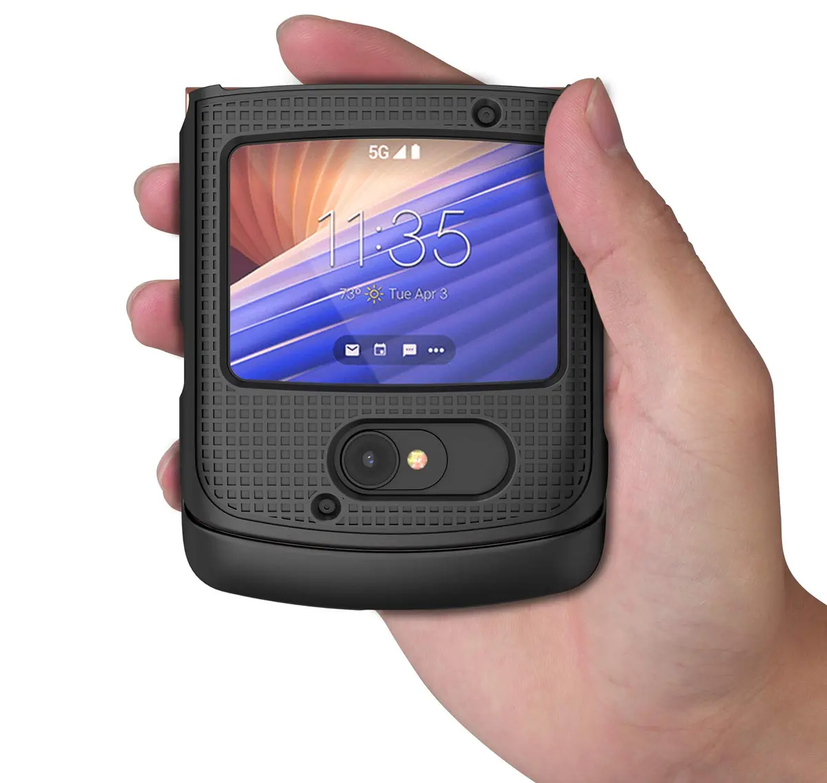 Nakedcellphone Holster Combo for Motorola RAZR 5G Flip Phone with Belt Clip - Black | Secure, Compact & Fully Functional - view 4