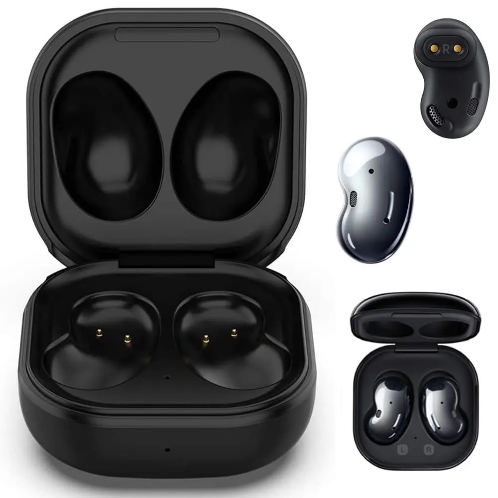 Kissmart Charging Case for Galaxy Buds Live SM-R180 | 600mAh Wired USB-C Charging, Black - main product image