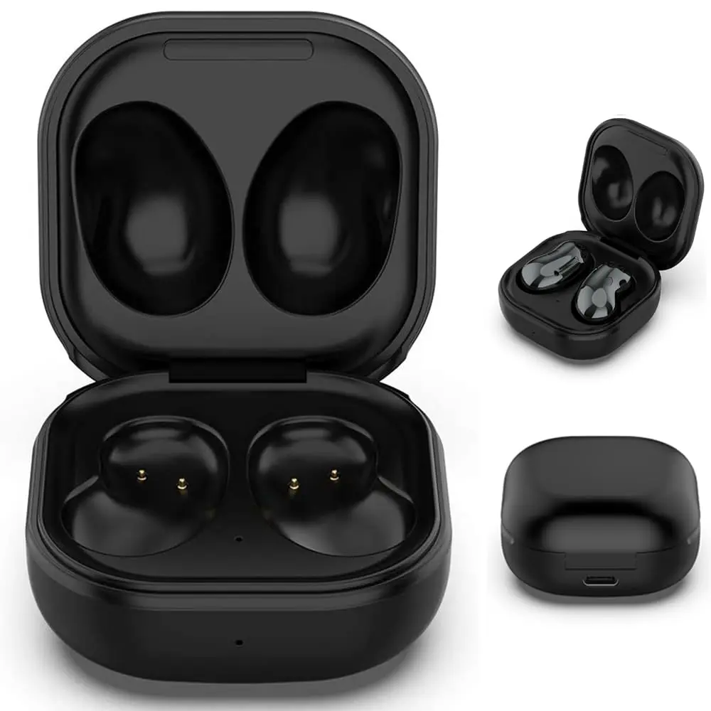 Kissmart Charging Case for Galaxy Buds Live SM-R180 | 600mAh Wired USB-C Charging, Black - view 8