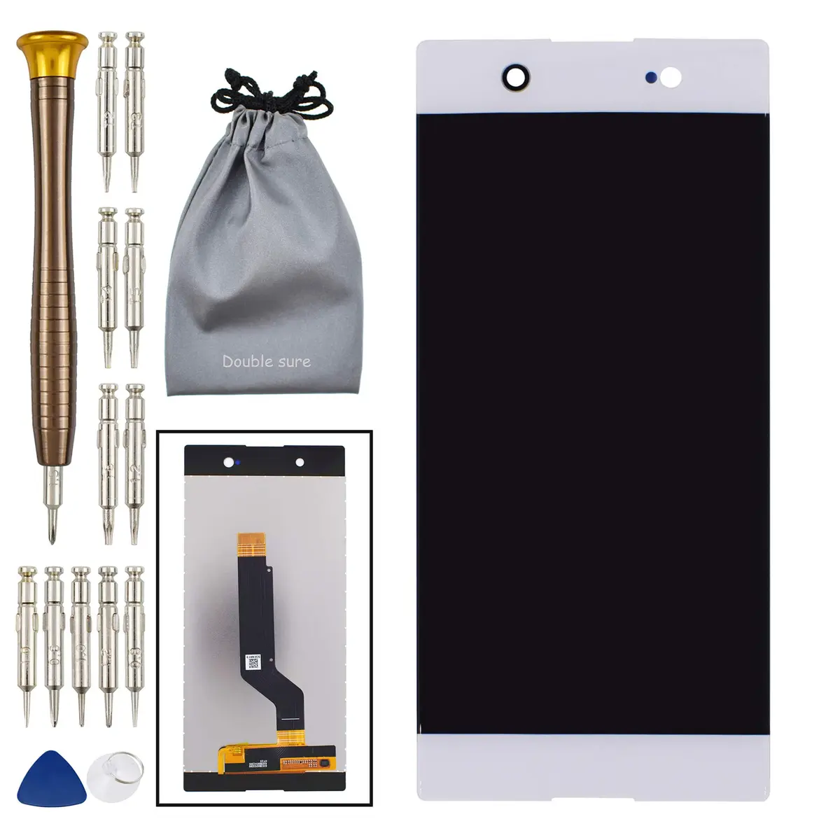 Double Sure Touch Digitizer LCD Display Screen Replacement for Sony Xperia XA1 Ultra White G3226 G3221 G3212 G3223 | Support & Repair - main product image
