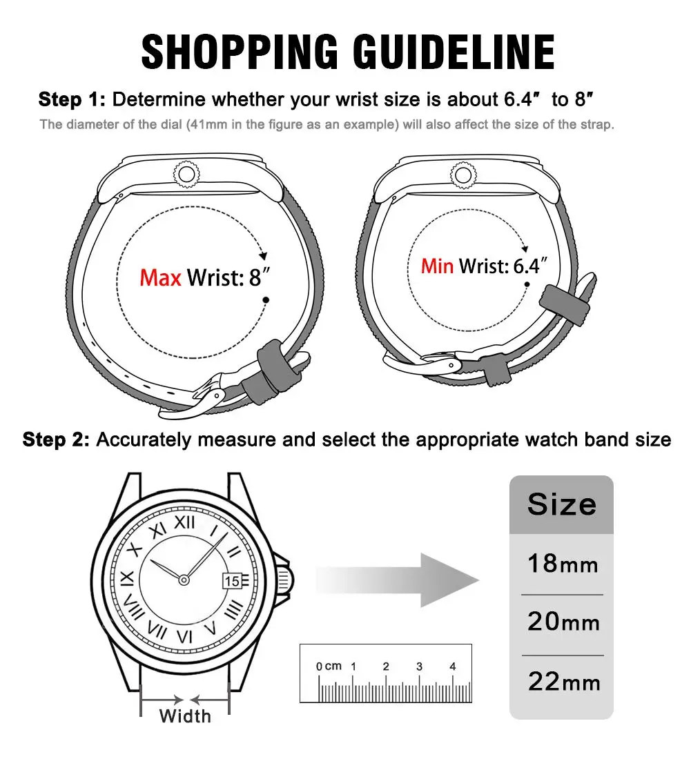 Ritche Sailcloth Watch Band 20mm | Quick Release, Breathable & Durable for Men Women - view 6