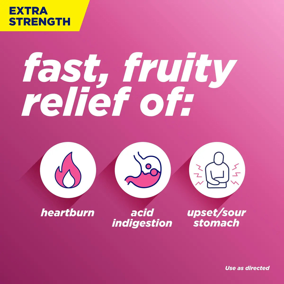 Alka-Seltzer Extra Strength Heartburn ReliefChews 200 Count (680 mg Calcium Carbonate) | Fast Heartburn & Acid Indigestion Relief - view 3