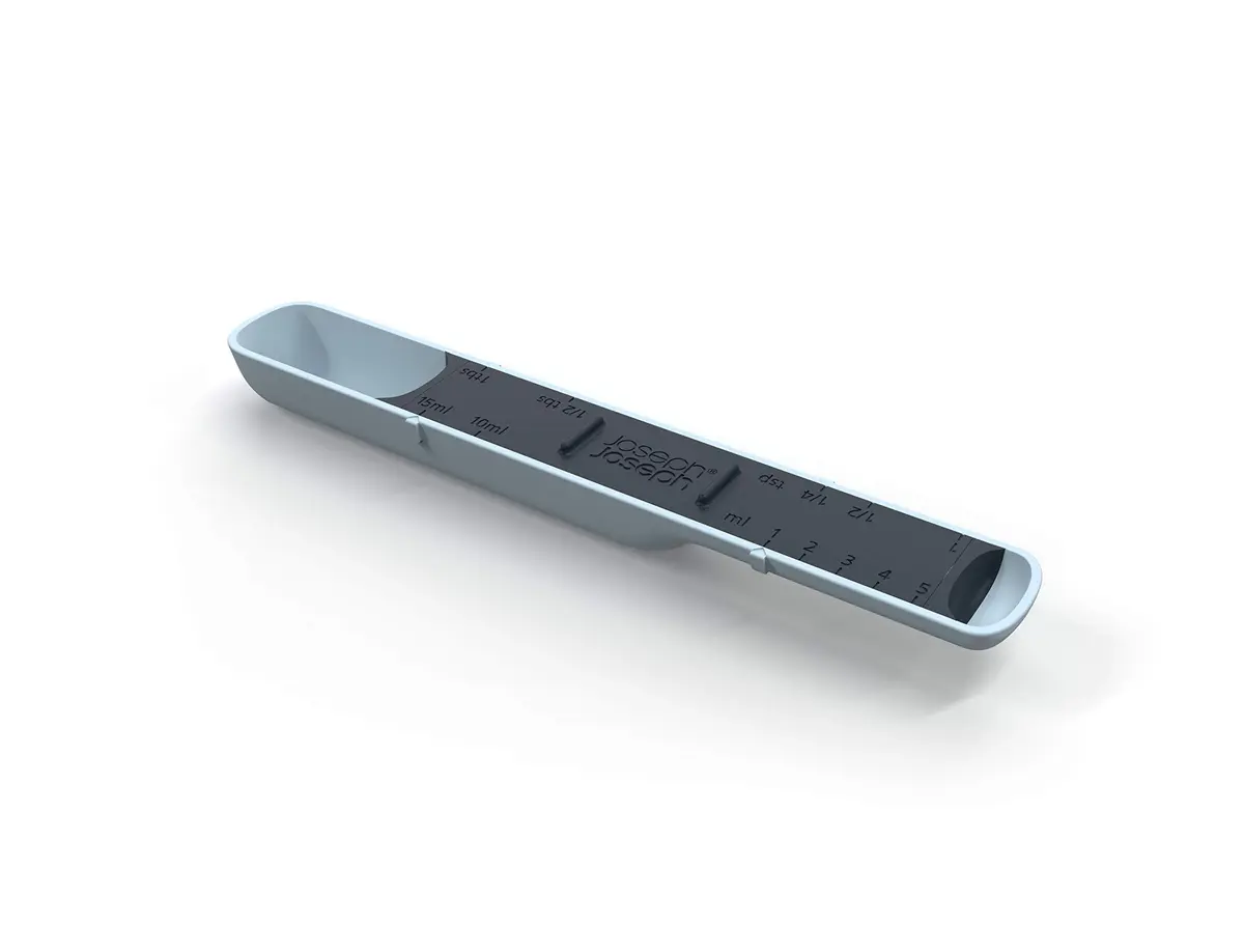 Joseph Joseph Measure-Up Adjustable Wet & Dry Measuring Spoon, Blue | Space-Saving, Dual-Volume, Dishwasher Safe - main product image