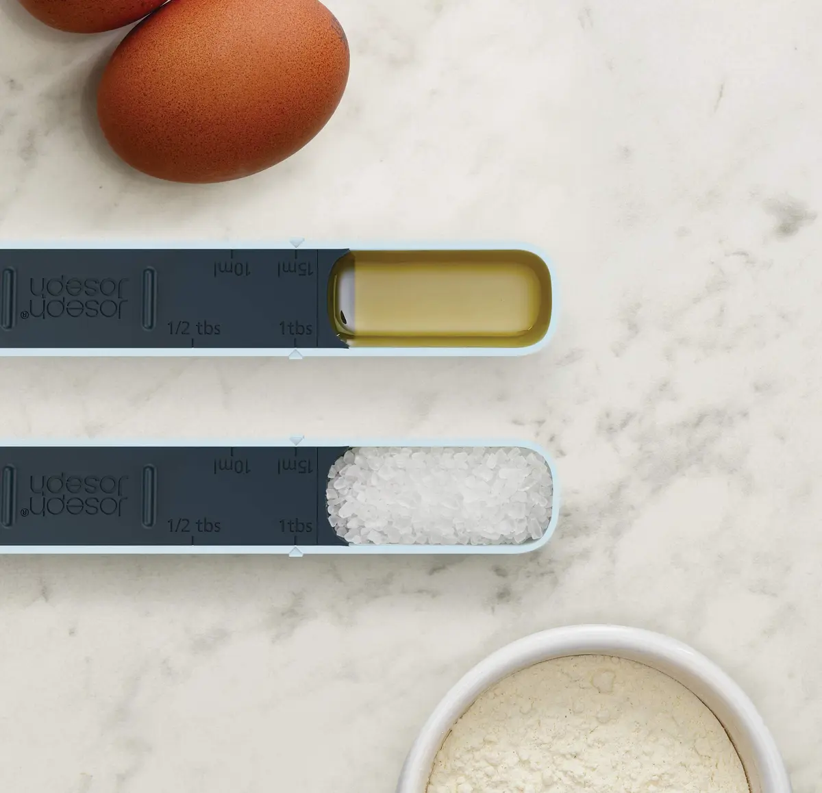 Joseph Joseph Measure-Up Adjustable Wet & Dry Measuring Spoon, Blue | Space-Saving, Dual-Volume, Dishwasher Safe - view 5