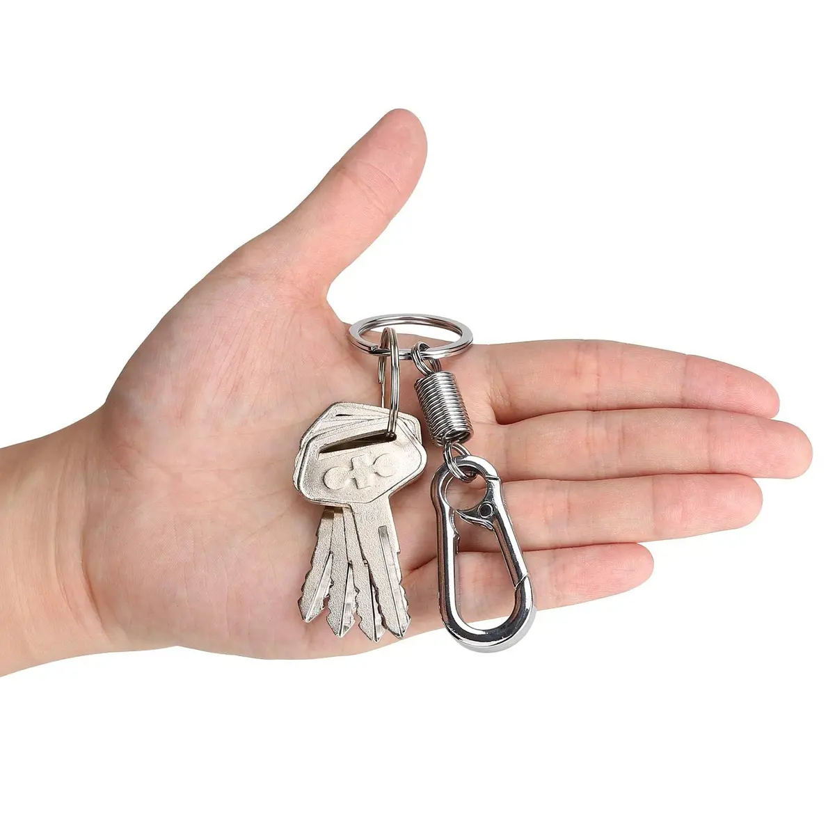 10L0L 4PCS 787 Ignition Keys with Keychain for Heavy Equipment Excavator Backhoe Dozer Komatsu, Kalmar, Dressta, Sakai | Alloy Metal Durable Set - view 3