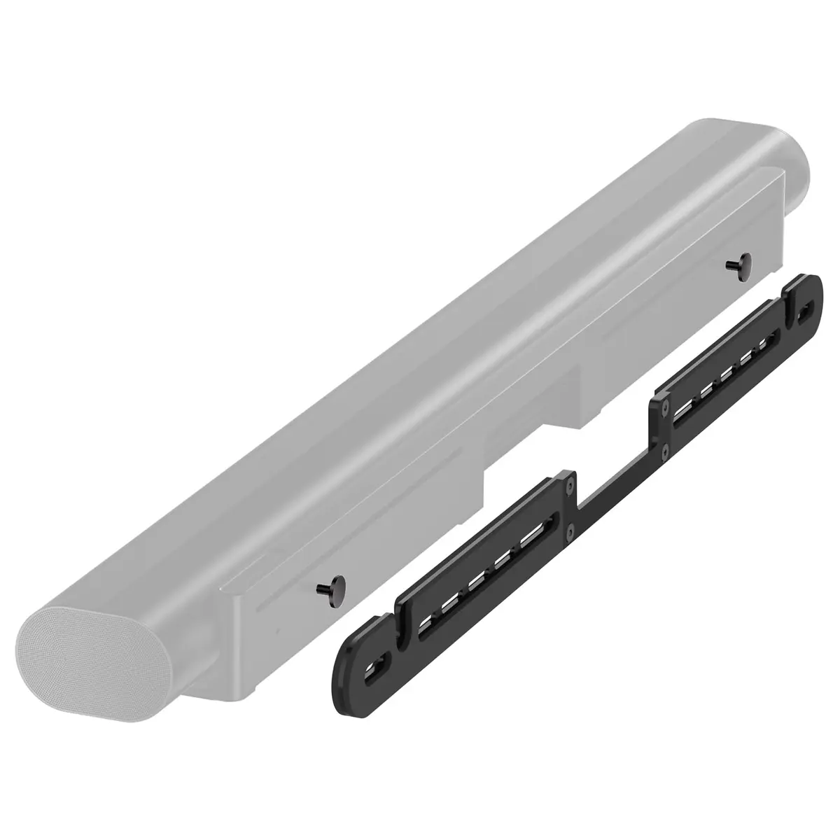 WALI Soundbar Wall Mount for Sonos Arc & Ultra, Black | Heavy Duty Alloy Steel Bracket for 10kg Speakers - main product image