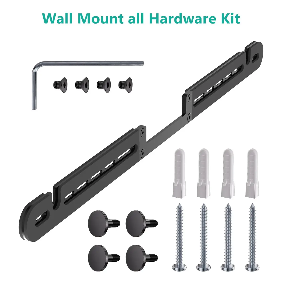 WALI Soundbar Wall Mount for Sonos Arc & Ultra, Black | Heavy Duty Alloy Steel Bracket for 10kg Speakers - view 9