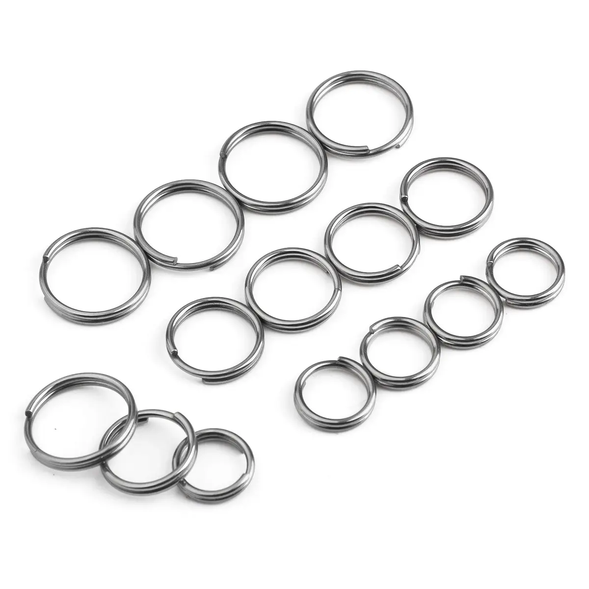 FEGVE TC4 Titanium Small Split Key Rings | Corrosion-Resistant Jewelry DIY Accessory - main product image