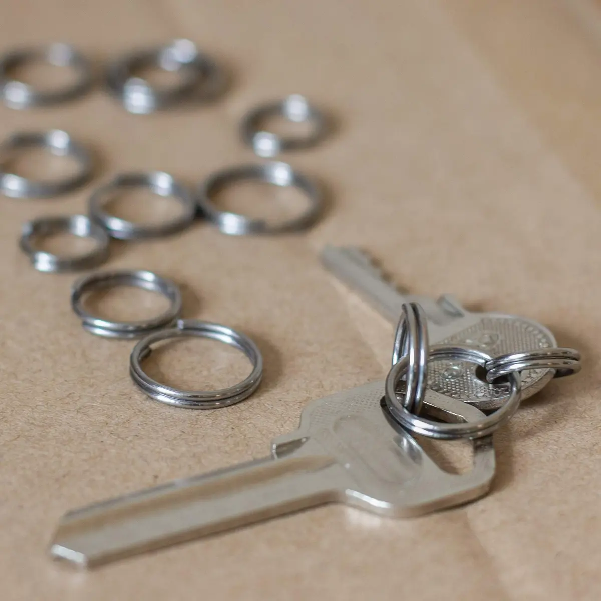 FEGVE TC4 Titanium Small Split Key Rings | Corrosion-Resistant Jewelry DIY Accessory - view 6