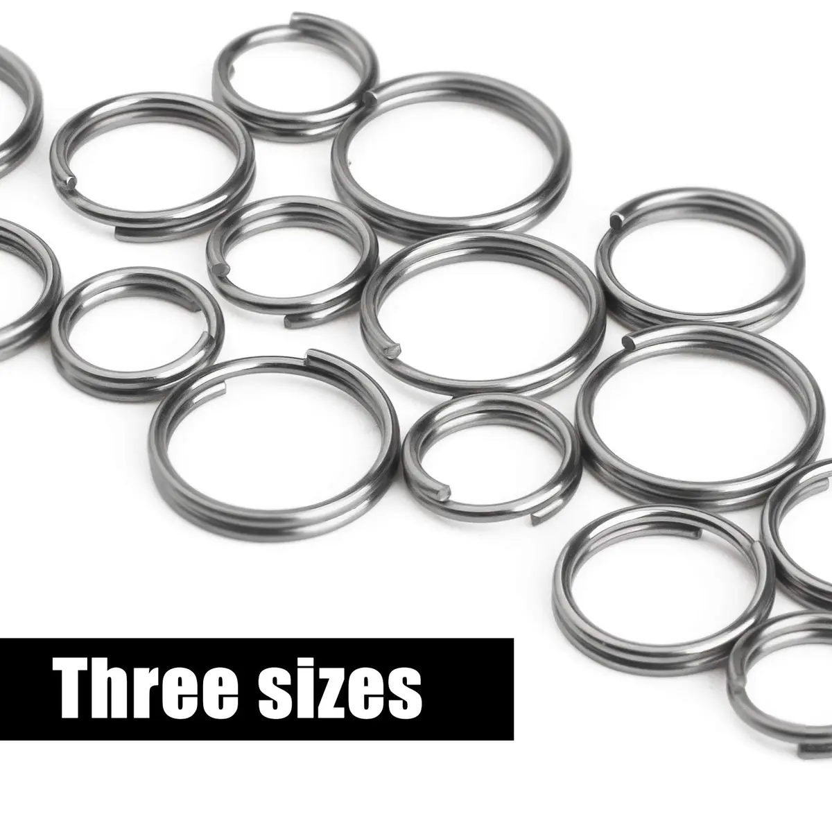 FEGVE TC4 Titanium Small Split Key Rings | Corrosion-Resistant Jewelry DIY Accessory - view 4