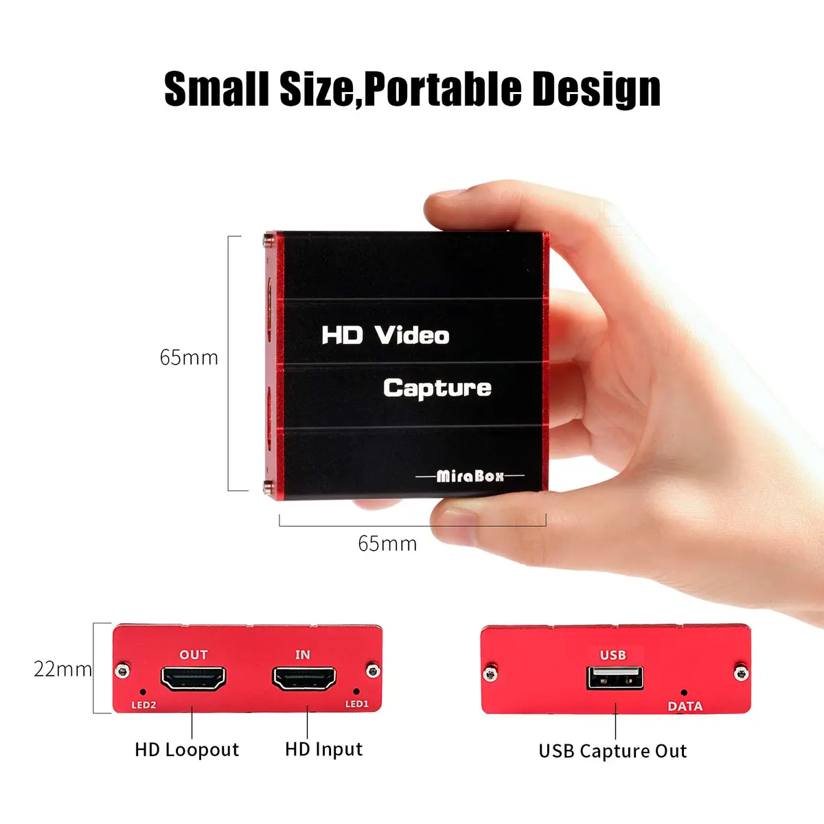 Mirabox HSV320 USB 3.0 HDMI Capture Card 1080p 60FPS | Zero Latency HDMI Passthrough for PC and Gaming Consoles - view 6