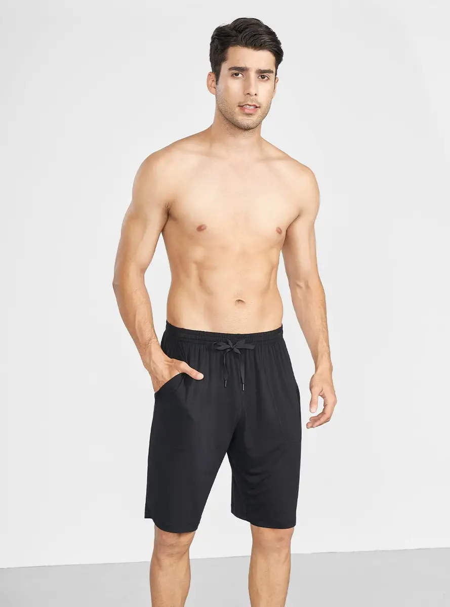 DAVID ARCHY Mens Pajama Shorts Bamboo Rayon XL | Soft, Breathable & Cool for Summer - view 3