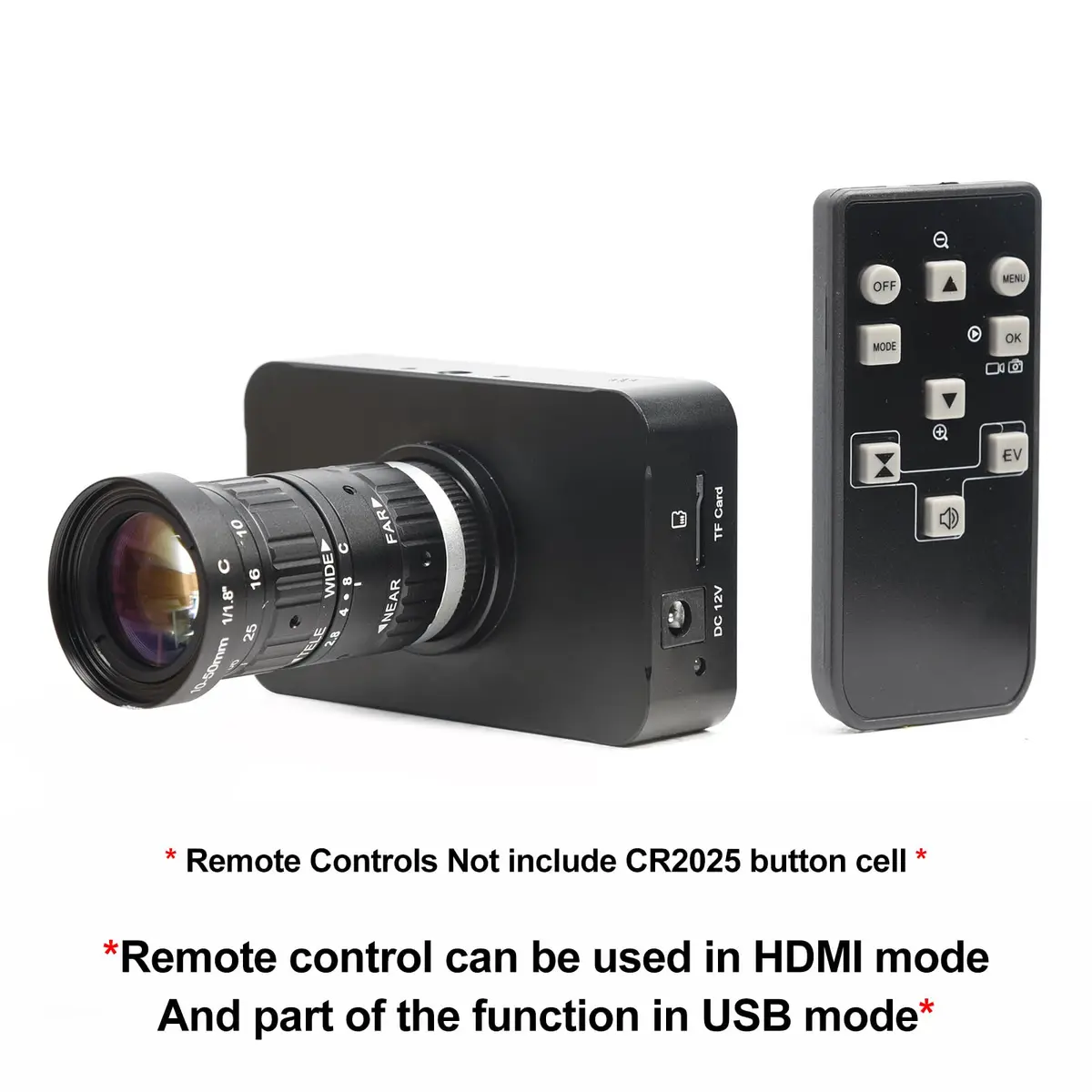 MOKOSE 4K HDMI Webcam C/CS-Mount with 10-50MM Telephoto Zoom Lens | Support 4K@30fps Video - view 2