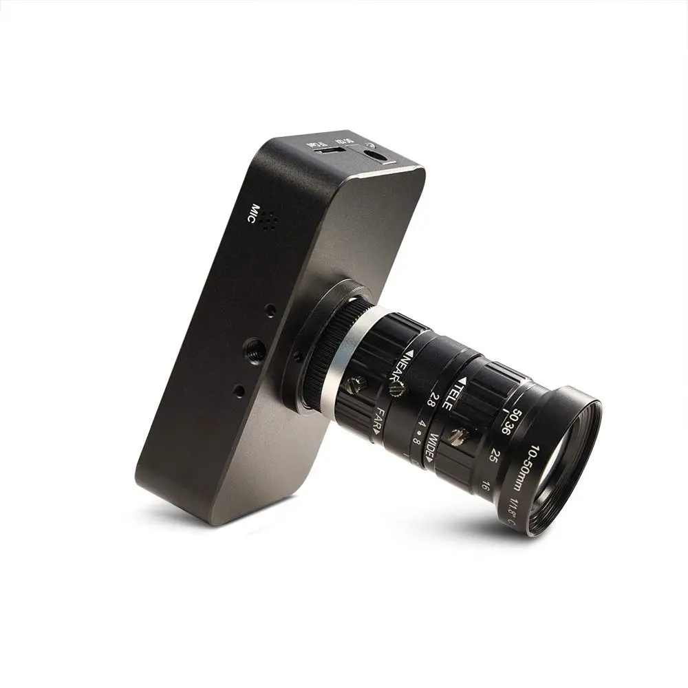 MOKOSE 4K HDMI Webcam C/CS-Mount with 10-50MM Telephoto Zoom Lens | Support 4K@30fps Video - view 4