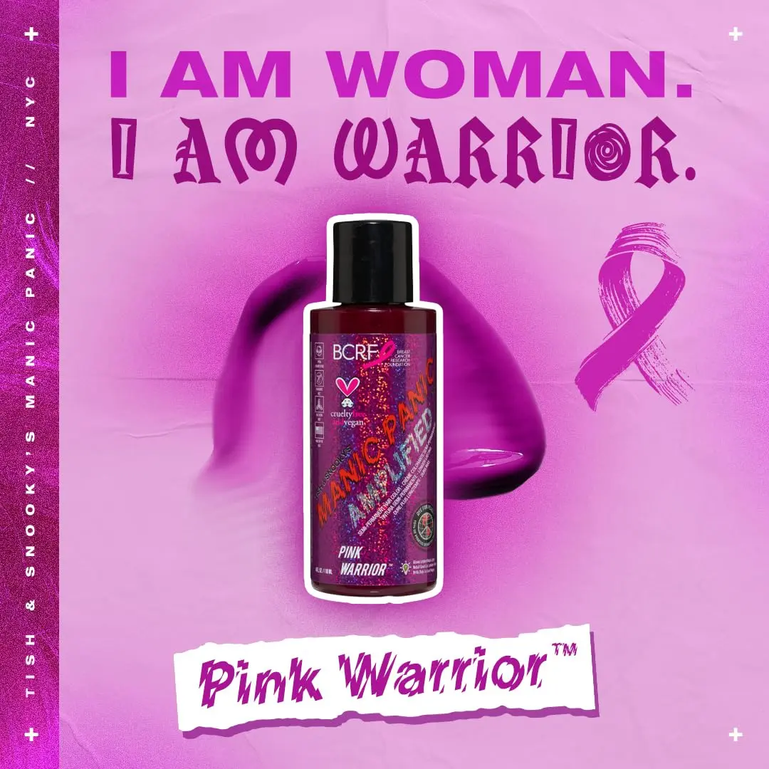 Manic Panic Amplified Pink Warrior Semi-Permanent Hair Dye | Vibrant Neon Pink for Light & Dark Hair (118ml) - view 4