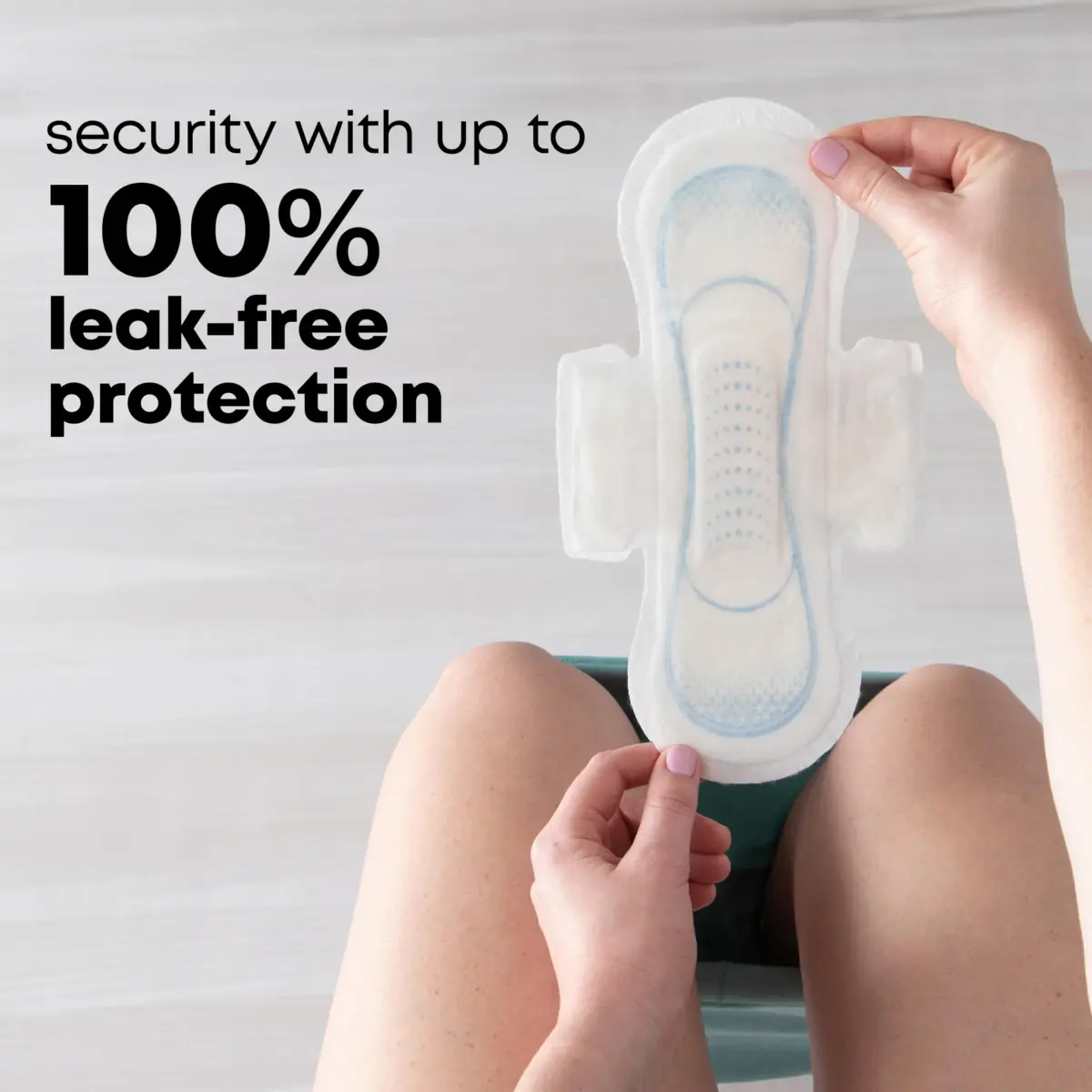 U by Kotex Clean & Secure Ultra Thin Pads with Wings, Heavy Absorbency, 192 Count (6 Packs of 32) | Dermatologist Tested - view 5