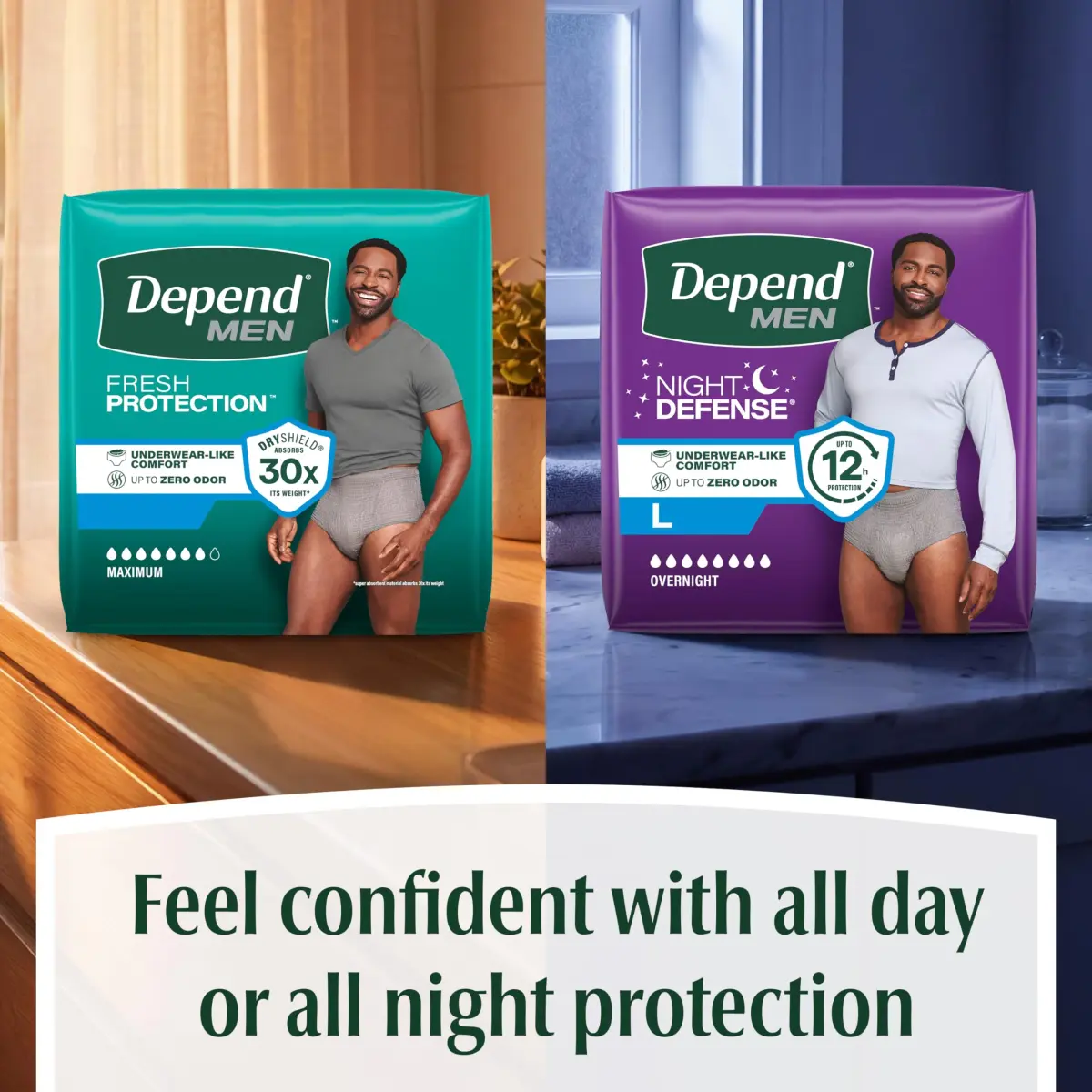 Depend Fresh Protection Men's Incontinence Underwear XXL (55-64" Waist) | Maximum Absorbency & Odor Control - view 9